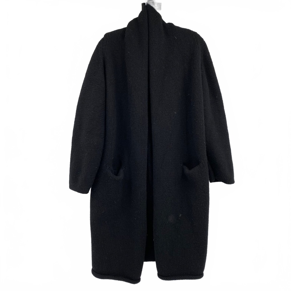 Vince Black Cardigan Chunky Knit Duster | Womens S